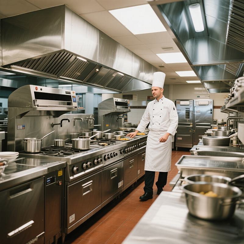 Commercial Kitchen Gas Line - 스테인리스 스틸 패스트푸드 장비 상업용 가스