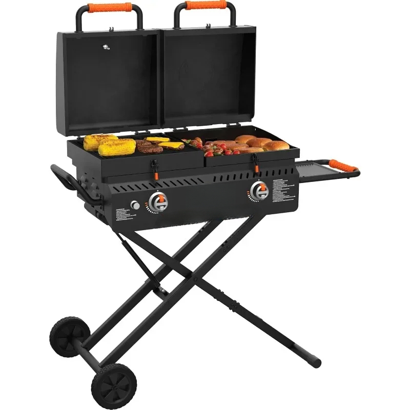 휴대용 헤비듀티 플랫탑 바베큐 그릴 스테이션 – 회전  - Electric Griddle Flat Top 리뷰 및 가격