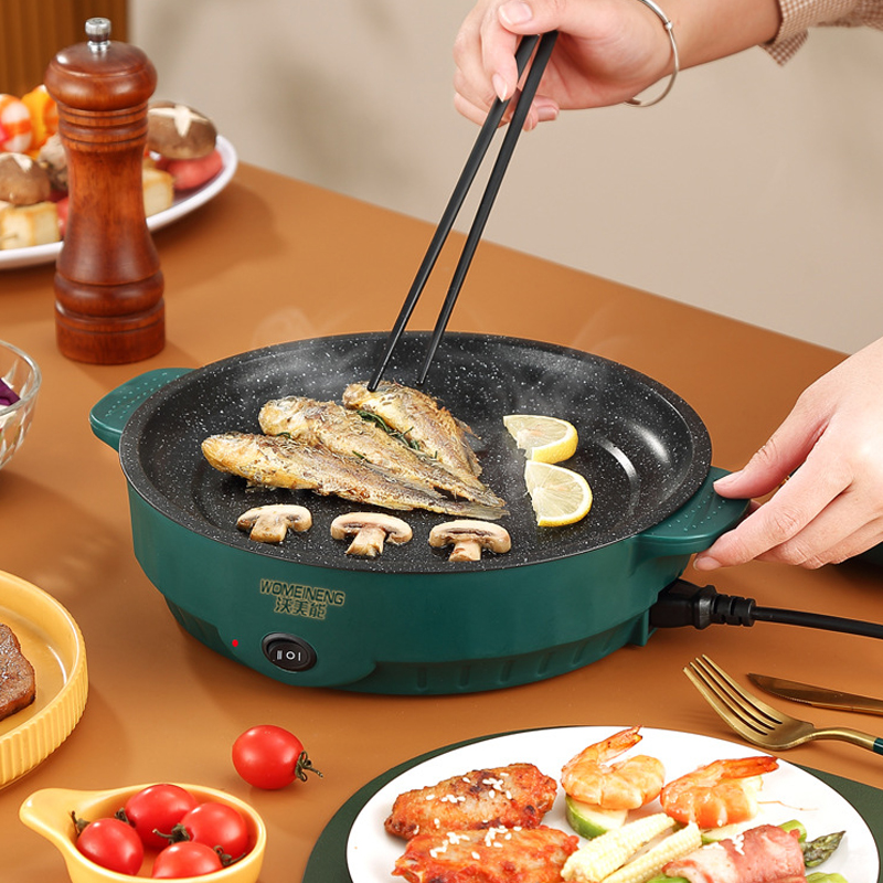 전기 멀티 쿠커 전기 프라이팬 220V 가정용 바베큐  - Commercial Kitchen Pots And Pans 리뷰 및 가격