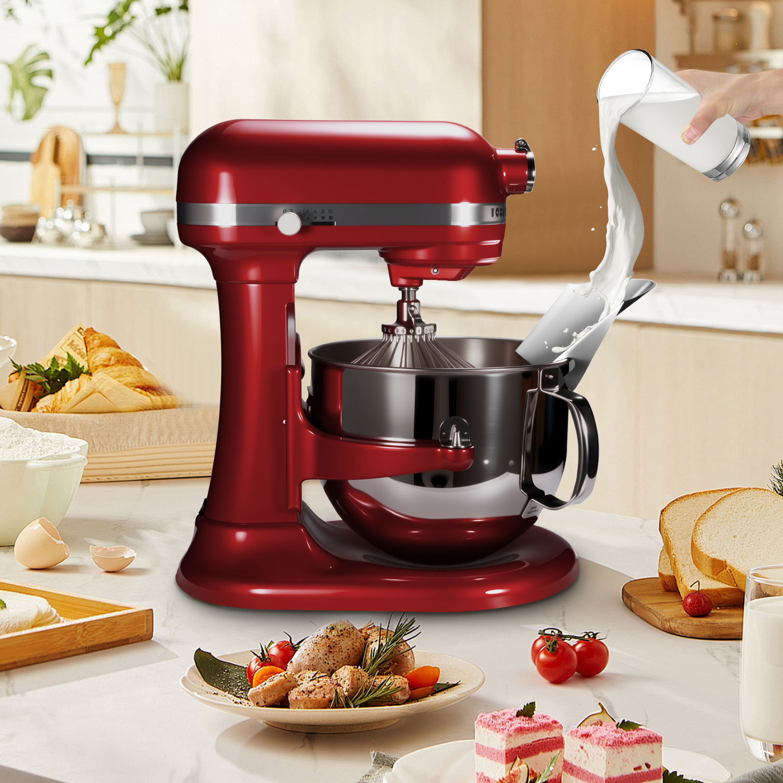 스탠드 믹서용 스테인리스 스틸 티핑 가드 1개 - 스테 - Commercial Kitchenaid 리뷰 및 가격